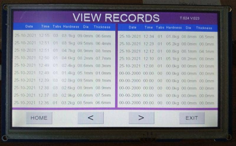Stability Chamber Control Touch LCD 2