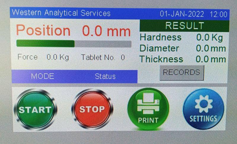 Stability Chamber Control Touch LCD 5