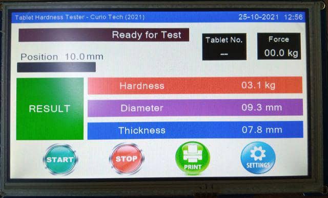 Stability Chamber Control Touch LCD 8