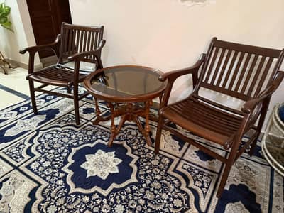 Wooden chairs