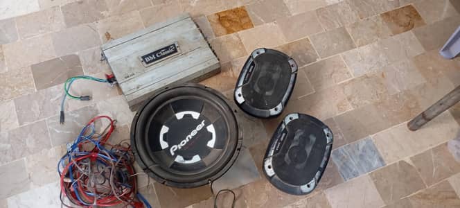 pinoer boofer amplifier 2 speaker wiring