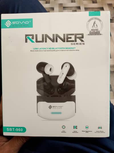 Sovo Earbuds Box pack 1 Year official company warenty
