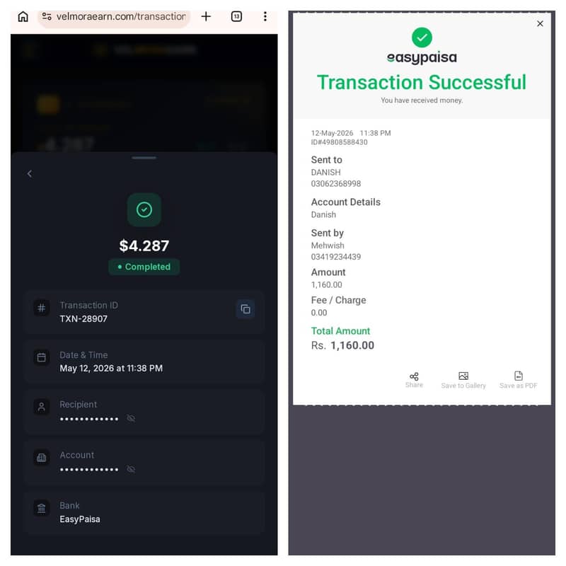 earning platform with proofs 1