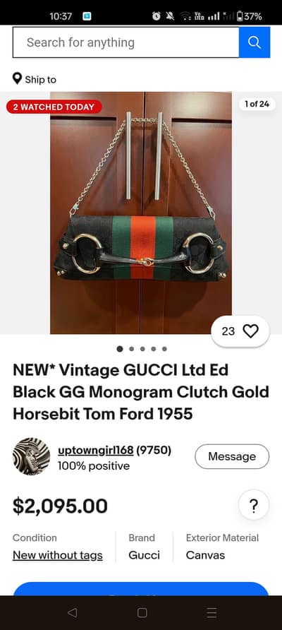 Vintage Gucci bag (tomford)edition monograhm