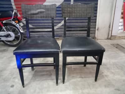 Pair of Solid Wooden Office/Shop Chairs for Sale – Good Condition