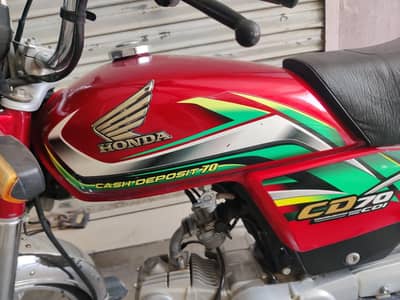 Honda CD 70cc 2022 modal condition 10/10