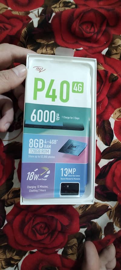 Itel P40 8-128 GB full box like new
