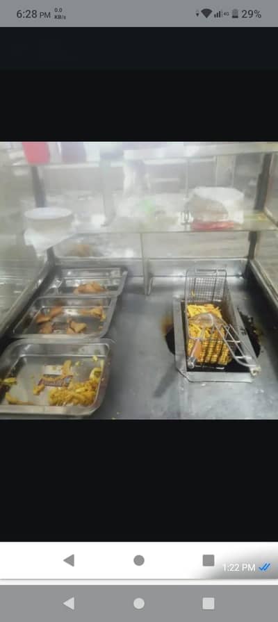 Fries and samosa /Roll counter