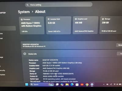 HP EliteBook 835 G8 – Ryzen 7 5800U – 10/10 Condition