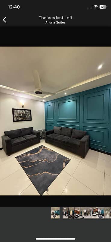 Per day one bedroom available for rent in e11 Islamabad