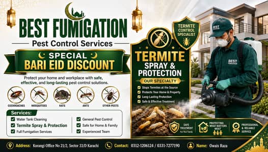 fumigation service/pest control services /termite spray/ Demak Control