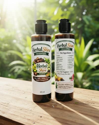 herbal shampoo and herbal oil