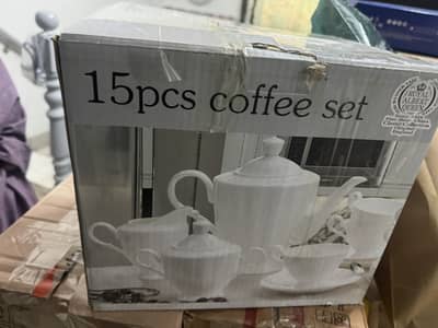 Coffee  set and crystal set