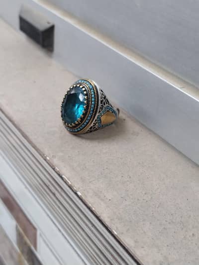 Blue Topaz, Turkish ring
