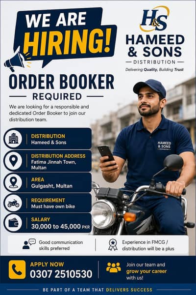 Order Booker Required
