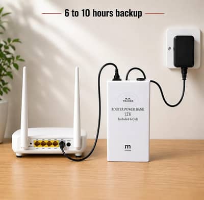 Wifi Mini U. P. S Router Back. Up