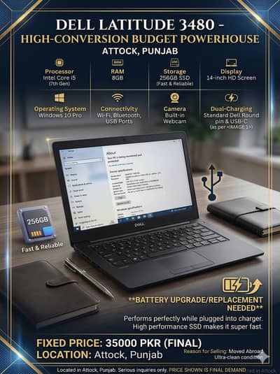 Dell Latitude 3480 - 8/256
