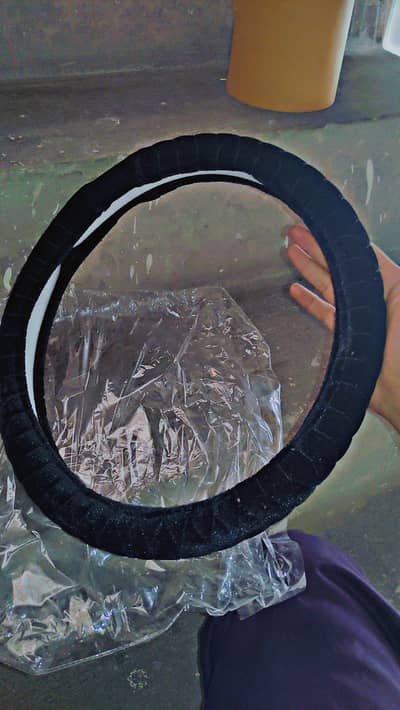 universal car steering wheel cover in velvet stitching