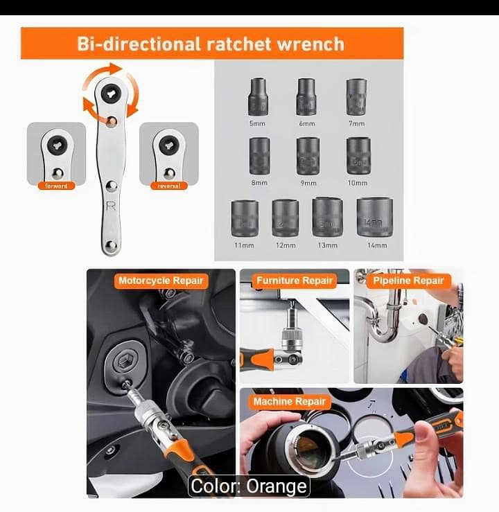 Rachet screw driver set 6
