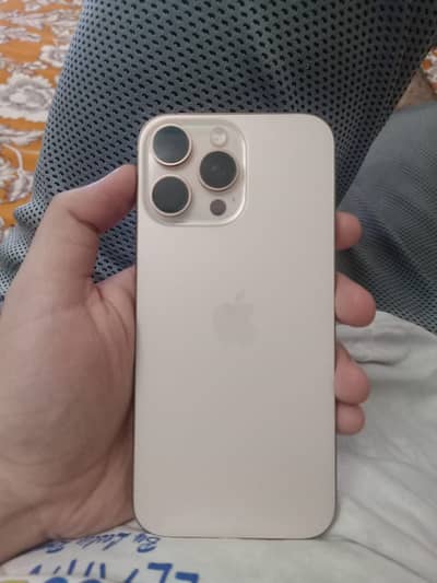 iPhone 16 Pro Max 256GB Desert Titanium With Complete Box Urgent Sale