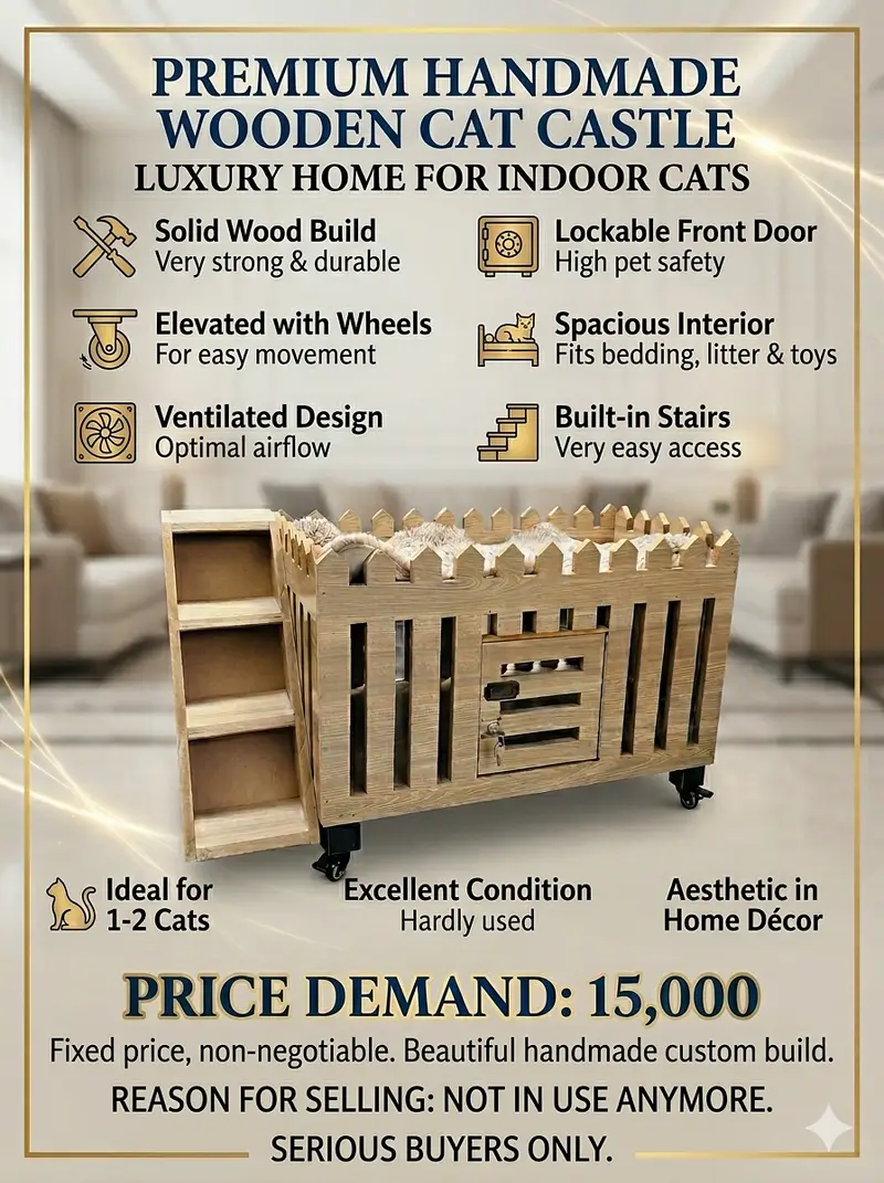 Wooden Luxury Pet House