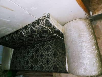 Sofa come bed white & black color