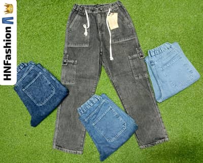 six pocket Baggy Cargo Jeans delivery all pakistan