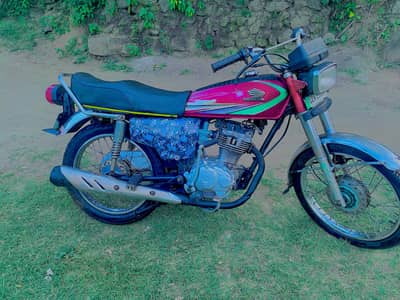 Honda 125 for sale model 2013 Punjab number Bio matric on the spot