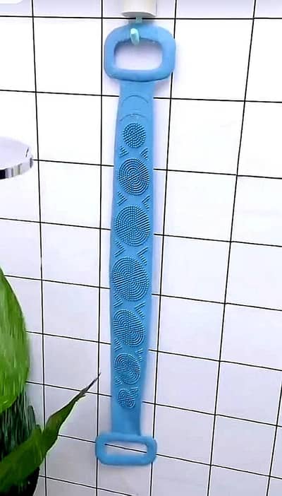 Silicone Back Scrubber Belt & Hand Pad – Deep Clean Bath Set