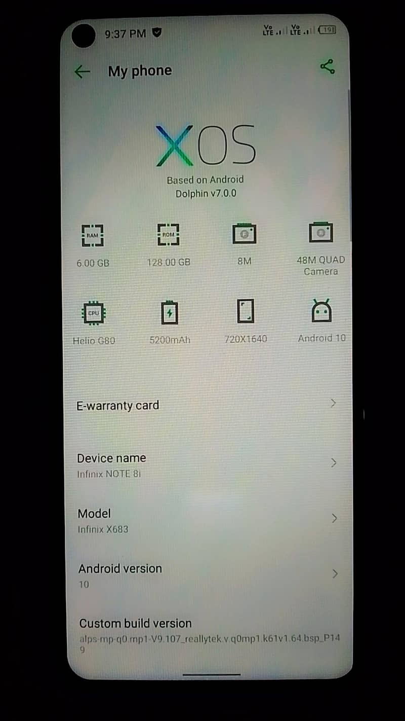 Infinix note notei 8i 10