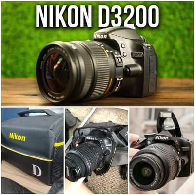 Nikon D3200 with 18/55 lens
