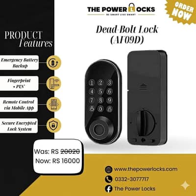 Auto Lock Feature, Smart Digital Door Lock | High Security Keyless Ent