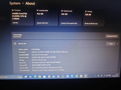Lenovo Thinkpad T480s | 16/256