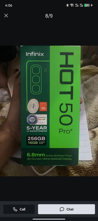infinix hote 50 pro plus  fulll box