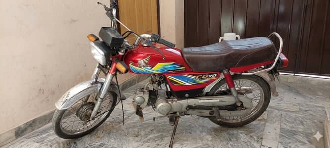 Honda CD70, All Punjab registration, 10/9 lush condition