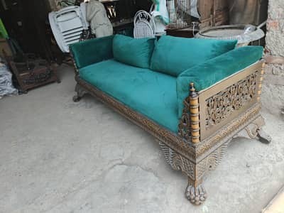 Antique sofa 100 year old two seater Imported Chinese dragon Persian