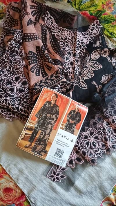 Maria. B Lawn 3piece with Gala Border