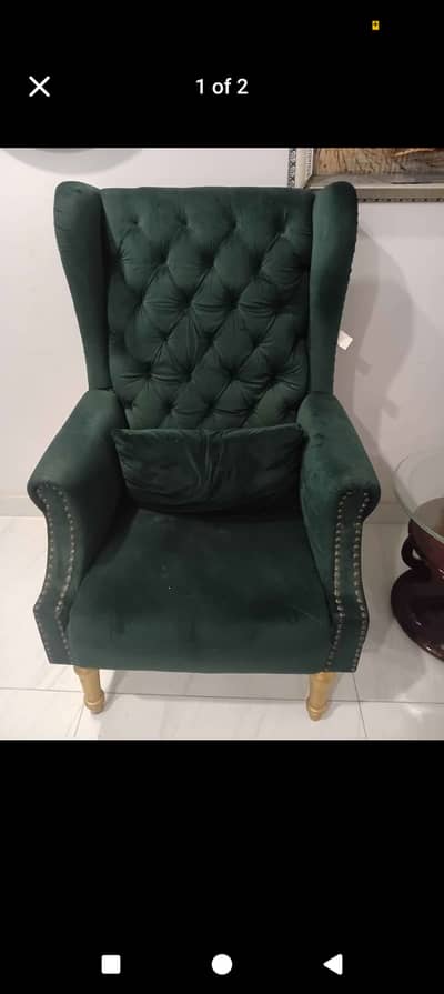 Single Seat - 2 Sofa Chairs - Available for urgent sale in Karachi