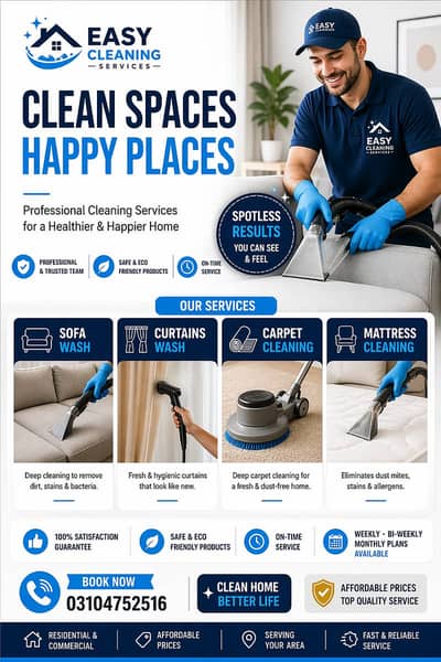 Sofa Mattress Curtains & Carpet Cleaning Services
