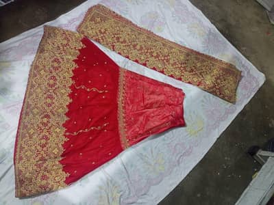 bridal shararah with dopatta