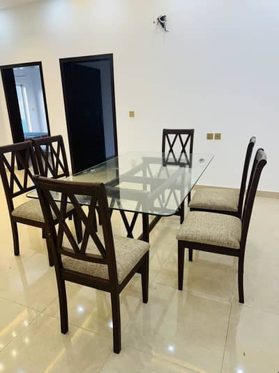 Dinning table along with 6 chairs