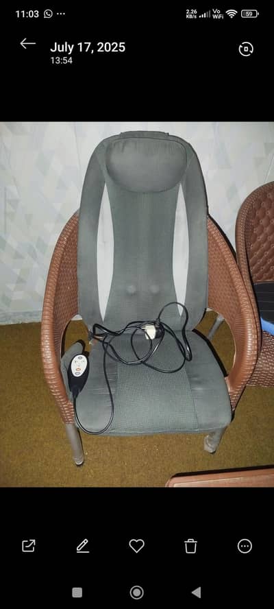 Shiatsu massage seat cover