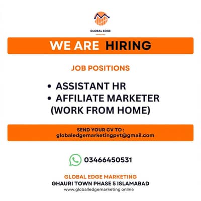 Work From home and office Job