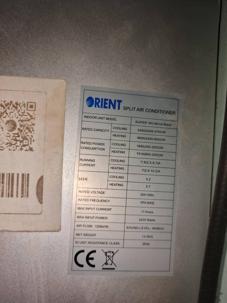 Orient Air conditioner 2