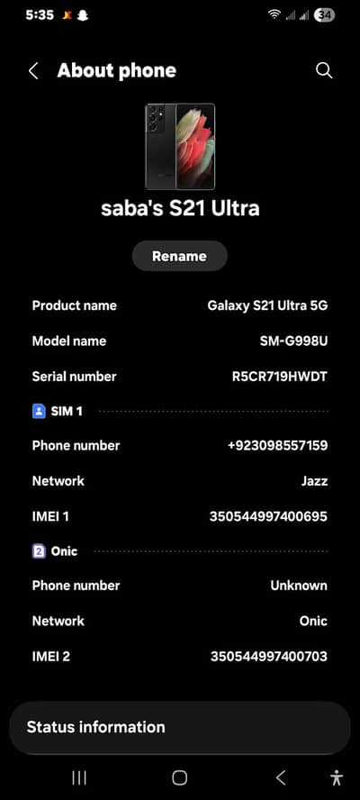 Samsung S21 Ultra Official PTA Approved Fast Smooth Phone
