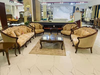 Sofa 7-Seater / Handcrafted / High Gloss Finish