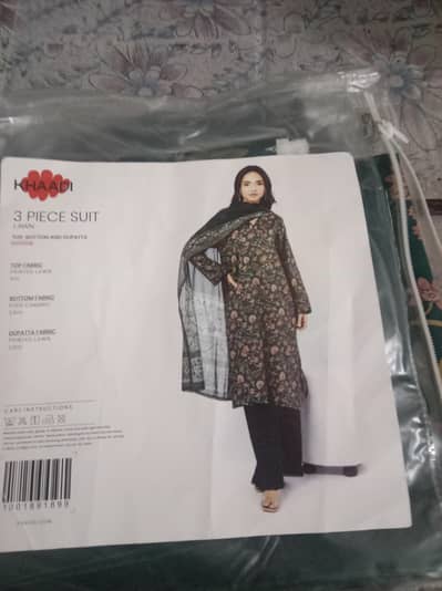3 PCs Lawn Khaadi