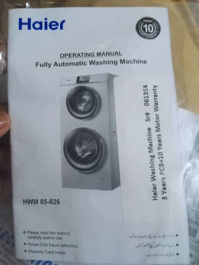 Haier Fully Automatic Washing Machine HWM 85-826 | Twin Drum Style