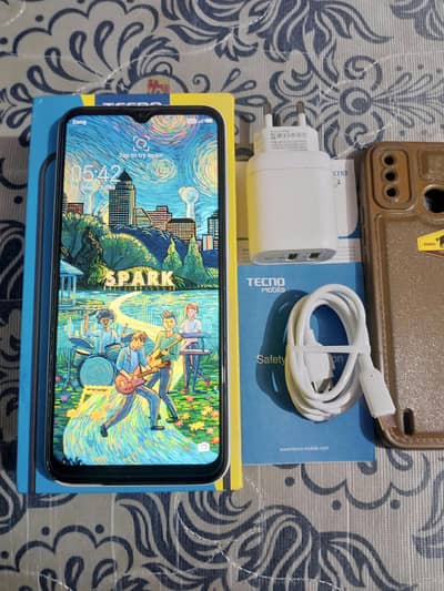 Tecno spark 6 Go 3GB 64GB All accessories complete with Box.