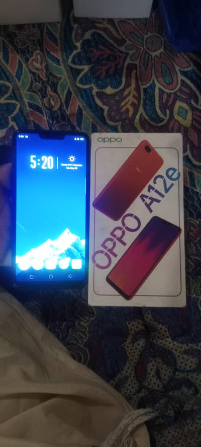 Oppo A12e good condition with box